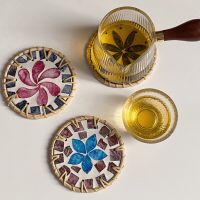 HANDMADE RATTAN TEACUP COASTER SET PRODUCT - BEST PRODUCT WITH HIGH QUALITY MADE IN VIETNAM
