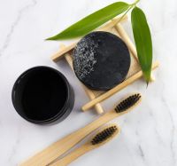 ACTIVATED BAMBOO CHARCOAL POWDER / CLEAN INGREDIENT / NATURAL BLACK COLOR