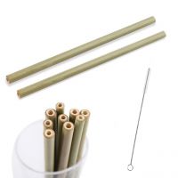 REUSABLE BAMBOO STRAWS / PLANT-DERIVED MATERIAL / ZERO WASTE OPTION
