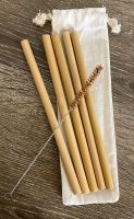 NATURAL BAMBOO STRAWS / CLEAN LABEL / PLANT-BASED / ECO DRINKWARE
