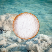 PREMIUM SEA SALT GRAINS / FOOD SAFE / NATURAL TEXTURE / CLEAN LABEL
