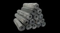 BIO-BASED CHARCOAL / CLEAN COMBUSTION / WOOD POWDER ORIGIN / PLANT FUEL