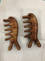 HERBAL WOODEN COMB INFUSED WITH CATAPPA LEAF ESSENCE