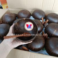 BIODEGRADABLE COCONUT SHELL BOWL / HANDCRAFTED FROM WASTE MATERIAL / SUSTAINABLE HOME PRODUCTS