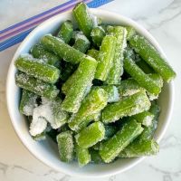 PURE FROZEN OKRA RICH IN FIBER AND VITAMINS