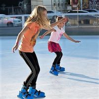 outdoor portable ice rink/skatingrink floor/ uhmw plastic barrier