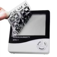 Lcd Display Digital Temperature Humidity Meter, Temperature Hygrometer With Clock Htc-1