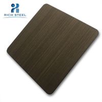 China Supplier Decorative 300Series Brush Finished Stainless Steel Sheet