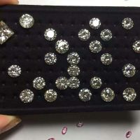 1 carat 6.5mm DEF Moissanite diamonds with VVS clarity