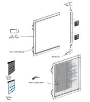 Window Screens 5/16        x 3/4        for Vinyl Windows