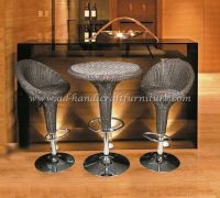 Poly rattan Bar-coffee and dinning set