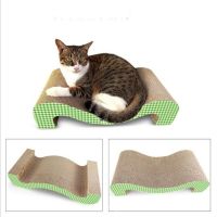 M shaped cat scratcher toy