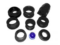 Rubber O-ring , Rubber Bush, Rubber Gasket, Rubber oil seal, Rubber-metal bonded parts, Rubber grommet, Rubber Bellows