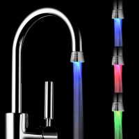 Top Quality Kitchen Sink LED Plastic Automatic Bathroom Faucet 3 LED Colors Change Water Tap with Flexible LED