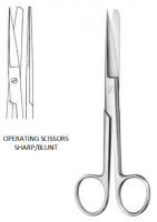 Operating Scissors Sharp / Blunt  Straight 6-1/4