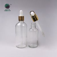 Clear 30ml Glass Dropper Bottle Packaging Transparent Empty Glass Bottles For Essential Oil