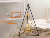 Triangle Ins Metal Candle Holder