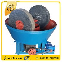 Wet pan mill for alluvial gold ore processing line