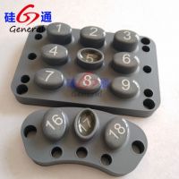 Epoxy silicone rubber keypads