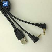 Wholesale Micro USB Head turn 2.5 quadrupole stereo head Audio cables,USB data cables