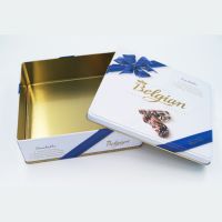 square chocolate tin container from China