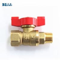 lead free food grade brass ball valve with T handle