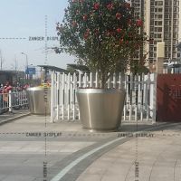 factory directly price stainless steel flowerpots/metal planters/ outdoor flower pots