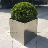 high quality square stainless steel flower pots/ 304 stainless steel planters/ s/s flowerpots