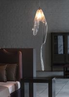 Designer Handblown Glass Light, 1 Light Pendant Lamp Four-fourteen