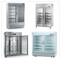 Double Doors Air Cooling Commercial Freezer Kitchen Refrigerator for Restaurant & Hotel