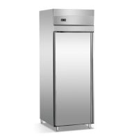 Deluxe Single-Door Stainless Steel Refrigerator