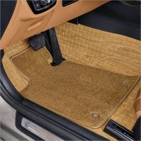 High quality wood imitation Artificial PVC leather 3D car floor mats