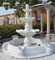 Pure White Marble Fountain