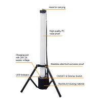 40w 60w Rechargeable High Power Led Area Work Light 360 Degree Up Light Dimmable Ip65 For Outdoor