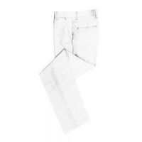 White Classic Fit Twill Business Suit Trouser