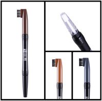 Eyebrow pencil container/tube, toothbrush eyebrow pencil container