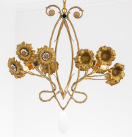 Art Nouveau Style Bronze Lighting