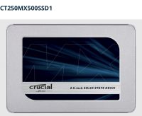 Crucial MX500 250GB SATA 2.5&quot; 7mm (with 9.5mm adapter) Internal SSD