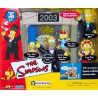 The Simpsons Playset 2003 New Year's Eve