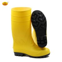 Nicely Quality Yellow PVC Safety Shoes PVC Rain Shoes