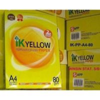 IK Yellow A4 copy paper Available 80gsm factory price cheap