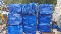 Drum Scrap HDPE_ HDPE blue drum plastic scraps, blue HDPE from EU