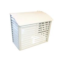 Shutter design decorative outdoor air conditioner cover with noise reduction function