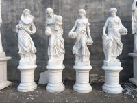Hand carved white marble statues garden sculpture decorations