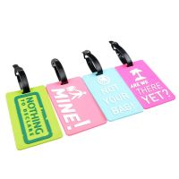 Wholesale Personalised Print Design Promotional Gifts PVC Luggage Tag