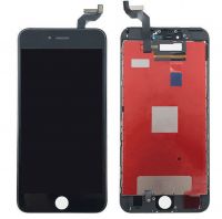 Black LCD screen with digitizer assembly replacement for iPhone 6S Plus
