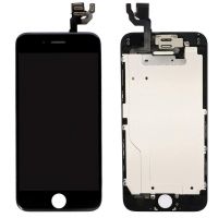 Black LCD screen with digitizer assembly replacement for iPhone 6
