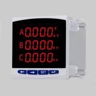 LED programmable three phase digital voltmeter ammeter combination electricity analyzer controller