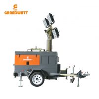 Prime Quality! 9 m Hydraulic Diesel Mobile Light Tower for construction, mining and rescue