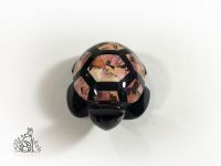 Obsidian Turtle With Opal Inlaid